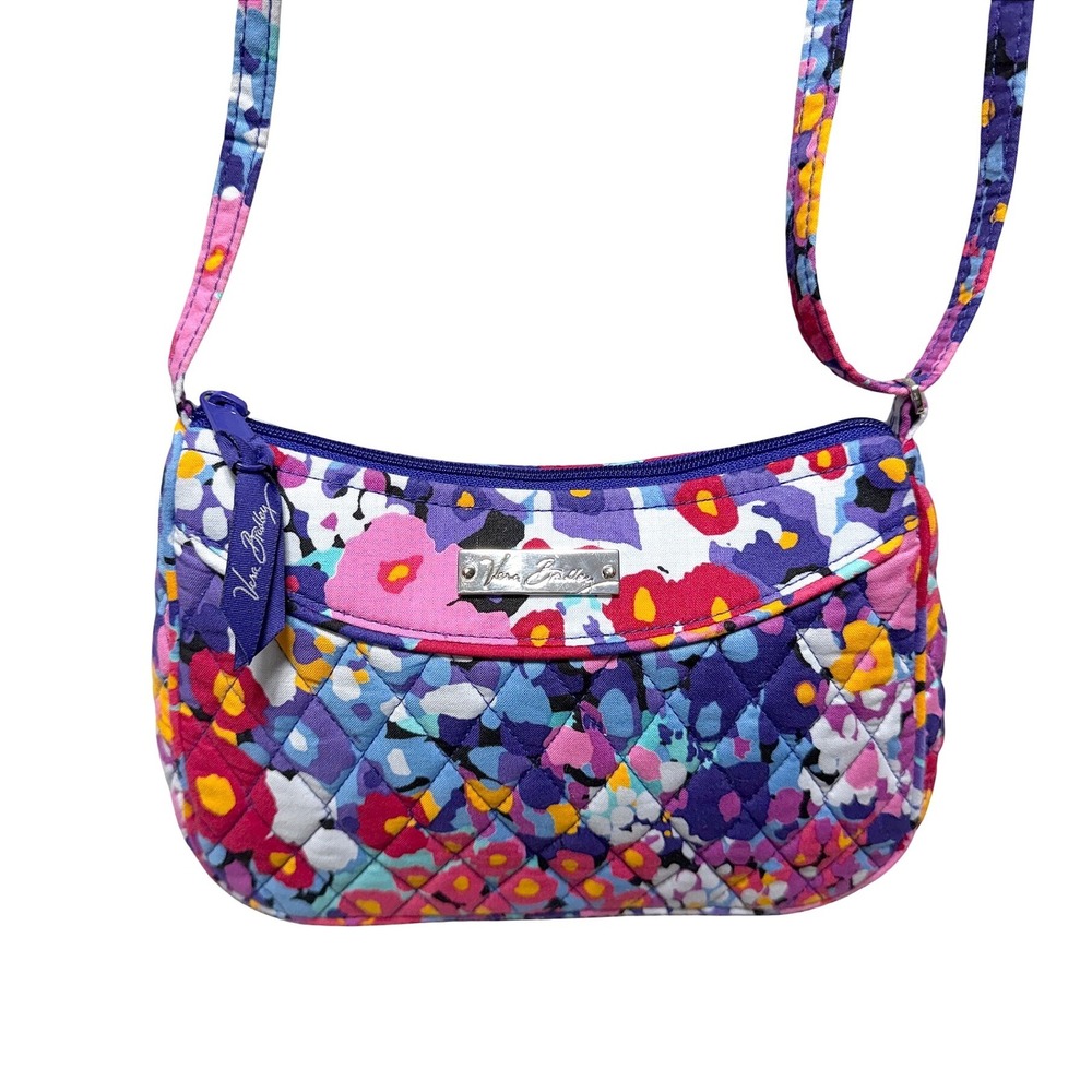 Vera Bradley Impressionista Floral Quilted Crossbody Purse Bag Discontinued